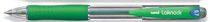 Guličkové pero, 0,25 mm, tlačidlový systém, UNI "SN-100", zelené