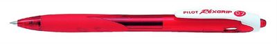 Guličkové pero, 0,27 mm, PILOT "Rexgrip", červené