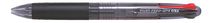 Guličkové pero, 0,27 mm, tlačidlový systém ovládania, 4 farby, PILOT "Feed GP4", čierne telo
