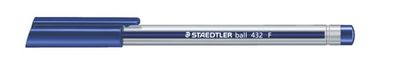 Guličkové pero, 0,3 mm, s uzáverom, STAEDTLER "Ball", modré