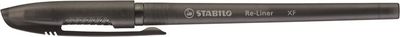 Guličkové pero, 0,35 mm, s uzáverom, STABILO "Re-Liner", čierne