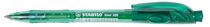 Guličkové pero, 0,38 mm, tlačidlový systém ovládania, STABILO "Liner 308", zelené