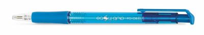 Guličkové pero, 0,4 mm, tlačidlový systém ovládania, FLEXOFFICE "EasyGrip", modré