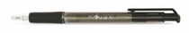 Guličkové pero, 0,4 mm, tlačidlový systém ovládania, FLEXOFFICE "EasyGrip", čierne