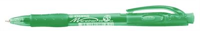 Guličkové pero, 0,4 mm, tlačidlový systém ovládania, STABILO "Marathon", zelené