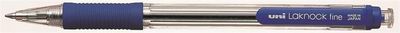 Guličkové pero, 0,4 mm, tlačidlový systém ovládania, UNI "SN-101", modré