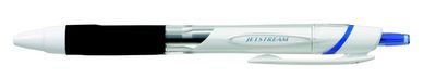 Guličkové pero, 0,5 mm, s tlačidlovým systémom ovládania, biele telo pera, UNI "SXN-155 Jetstream", modré