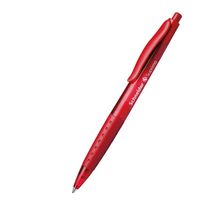 Guličkové pero, 0,5 mm, tlačidlový systém ovládania, SCHNEIDER "Suprimo", červené