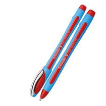 Guličkové pero, 0,7 mm, s uzáverom, SCHNEIDER "Slider Memo", červené