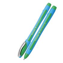 Guličkové pero, 0,7 mm, s uzáverom, SCHNEIDER "Slider Memo", zelené