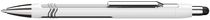 Guličkové pero, 0,7 mm, tlačidlový syst. ovlád., pre dotykové zariadenia, SCHNEIDER "Epsilon Touch XB", biele-strieborné