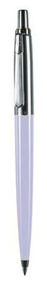Guličkové pero, 0,8 mm, tlačidlový systém ovládania, v krabici, pastelové fialové telo pera, PAX, modré