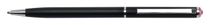 Guličkové pero, s kryštálom  SWAROVSKI®, s ružovým kryštálom, 13 cm, ART CRYSTELLA, čierne