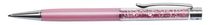 Guličkové pero, s kryštálom SWAROVSKI®, s ružovými kryštálmi, 14 cm, ART CRYSTELLA, ružové