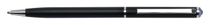 Guličkové pero, s kryštálom SWAROVSKI®, s tanzanite fialovým kryštálom,  13 cm, ART CRYSTELLA, čierne