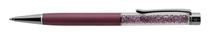 Guličkové pero, s kryštálom SWAROVSKI, so svetlofialovými kryštálmi, 14 cm, ART CRYSTELLA, svetlofialové