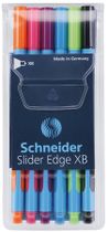 Guličkové pero, sada, 0,7 mm, s uzáverom, SCHNEIDER "Slider Edge XB", mix farieb