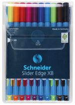 Guličkové pero, sada 0,7 mm, s uzáverom, SCHNEIDER "Slider Edge XB", mix farieb