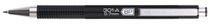 Guľôčkové pero, 0,24 mm, stláčaci mechanizmus, farba tela: čierna, ZEBRA "F-301 A", modré
