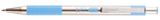 Guľôčkové pero, 0,24 mm, stláčací mechanizmus, nerezová oceľ, farba tela: pastelová modrá, ZEBRA 