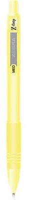 Guľôčkové pero, 0,27 mm, stláčací mechanizmus, žlté telo pera, ZEBRA "Z-Grip Pastel", modré