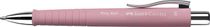 Guľôčkové pero, 0,5 mm, stláčací mechanizmus, FABER-CASTELL "Poly Ball", ružová