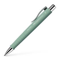 Guľôčkové pero, 0,5 mm, stláčací mechanizmus, FABER-CASTELL "Poly Ball", mentolovo zelená