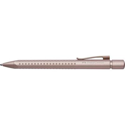Guľôčkové pero, 0,7 mm, stláčací mechanizmus, telo pera: ružová, FABER-CASTELL "Grip 2010-M", modrá