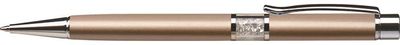 Guľôčkové pero, zlaté, stred plnený bielymi SWAROVSKI® krištáľmi, 14 cm, ART CRYSTELLA®