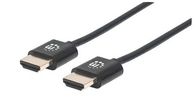 HDMI kábel, 1 m, vysokorýchlostný, Ethernet, MANHATTAN