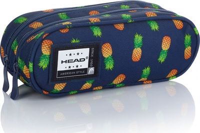 HEAD Dvojkomorový peračník / puzdro Blue Pineapple, HD-253, 505019031