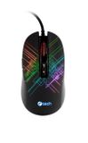 Herní myš C-TECH Dusk (GM-27L), casual gaming, 3200 DPI, RGB podsvícení, USB