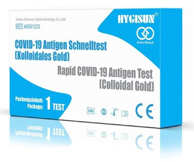 HYGISUN antigénový test COVID-19 výterový, 1 ks/bal