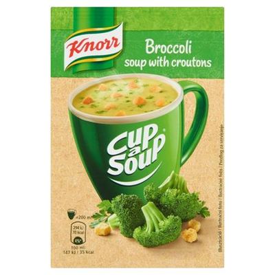 Instantná polievka, 16 g, KNORR "Cup a Soup", krémová brokolicová