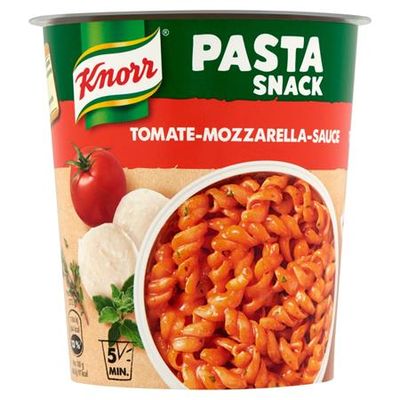 Instantné hotové jedlo, 72 g, KNORR "Snack", cestoviny s paradajkovou-mozzarellovou omáčkou