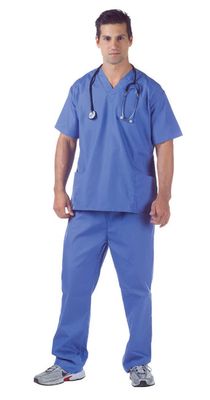 Jednorazový medicínsky oblek, modrý (nesterilný)