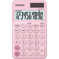 Kalkulačka, stolová, 10-miestny displej, CASIO "SL 310K", svetloružová