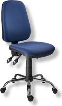 Kancelárska stolička 1140 ASYN C chróm/modrá D04