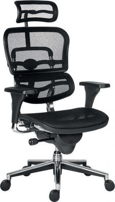 Kancelárska stolička Ergohuman sieťovaná, SY, čierna