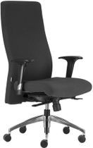 Kancelárska stolička, kovový podstavec, vysoké operadlo, nastaviteľná hĺbka sedadla, "BOSTON", sivá