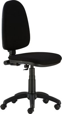 Kancelárska stolička, textilné čalúnenie, čierny podstavec, "Megane", čierna