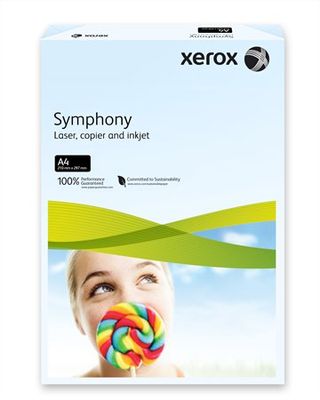 Kancelársky papier, farebný, A4, 80 g, XEROX "Symphony", svetlomodrý (pastelový)