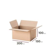 Kartónová krabica, 200x150x100mm, 3VVL (25 ks)