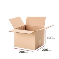 Kartónová krabica, 200x200x150mm, 3VVL (25 ks)