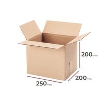 Kartónová krabica, 250x200x200mm, 3VVL (25 ks)