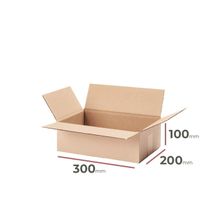Kartónová krabica, 300x200x100mm, 3VVL (25 ks)
