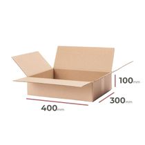 Kartónová krabica, 400x300x100mm, 3VVL (25 ks)