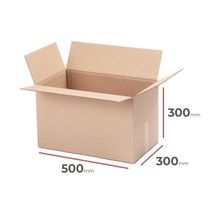Kartónová krabica, 500x300x300mm, 3VVL (25 ks)