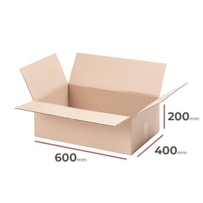 Kartónová krabica, 600x400x200mm, 3VVL (25 ks)