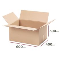 Kartónová krabica, 600x400x300mm, 3VVL (25 ks)